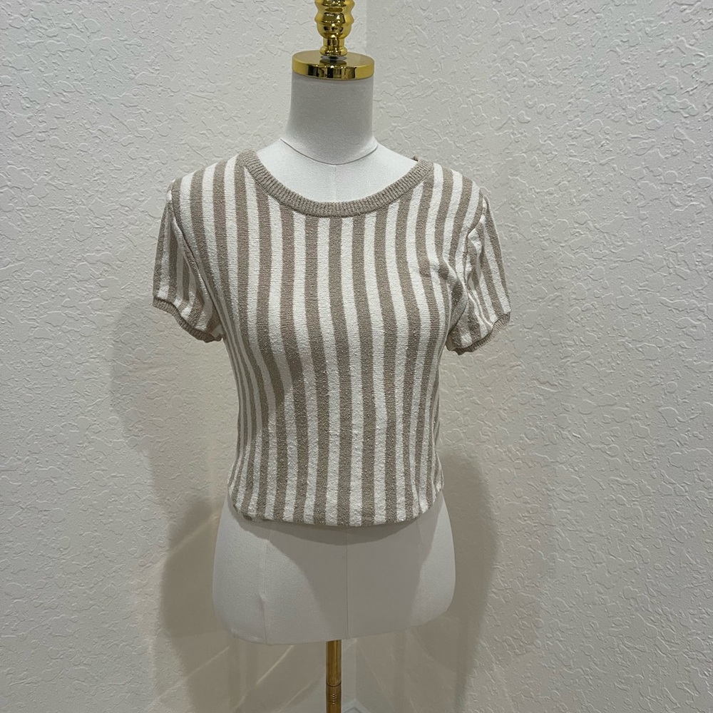 Free People Roberts Stripe Crop Top i